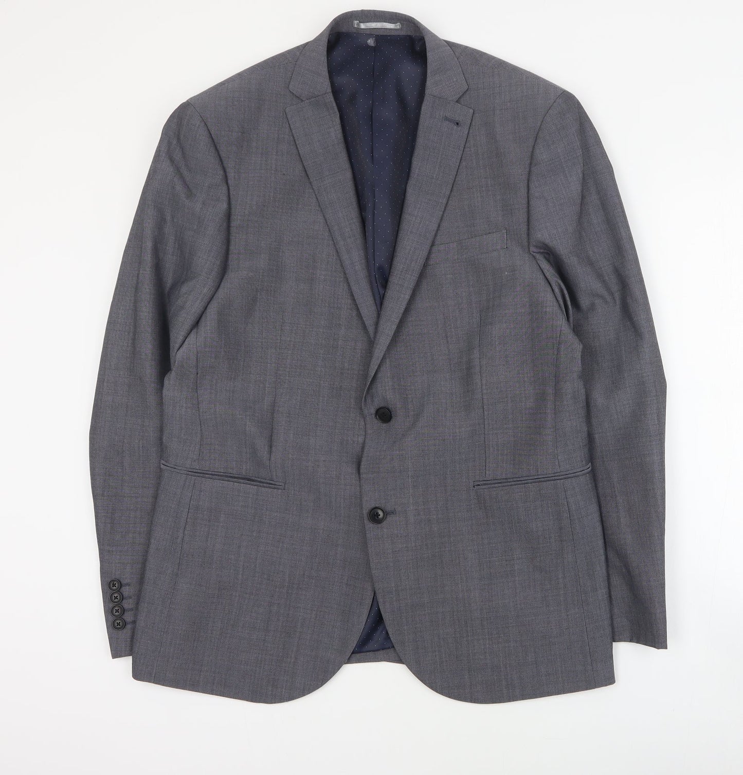NEXT Mens Grey  Polyester Jacket Blazer Size L