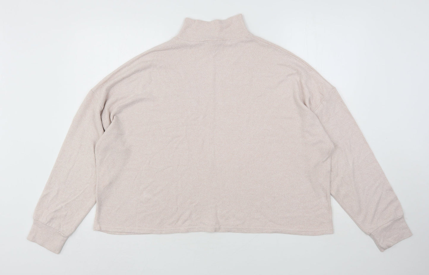 New Look Womens Pink High Neck  Viscose Pullover Jumper Size L