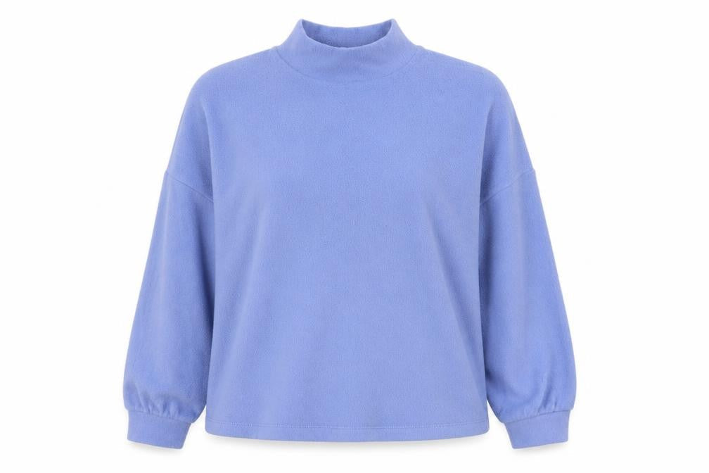 New Look Womens Blue High Neck  Polyester Pullover Jumper Size L