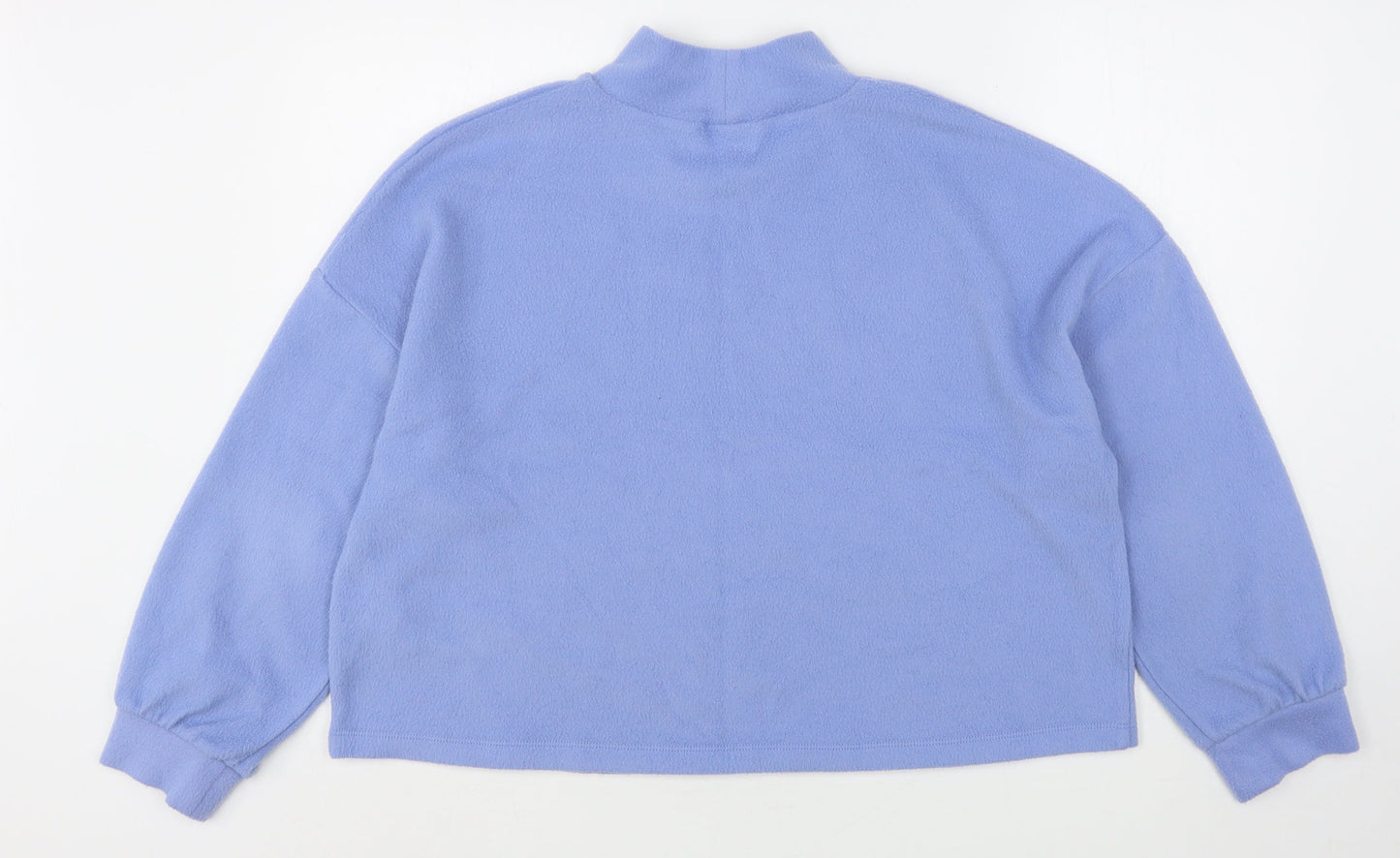 New Look Womens Blue High Neck  Polyester Pullover Jumper Size L