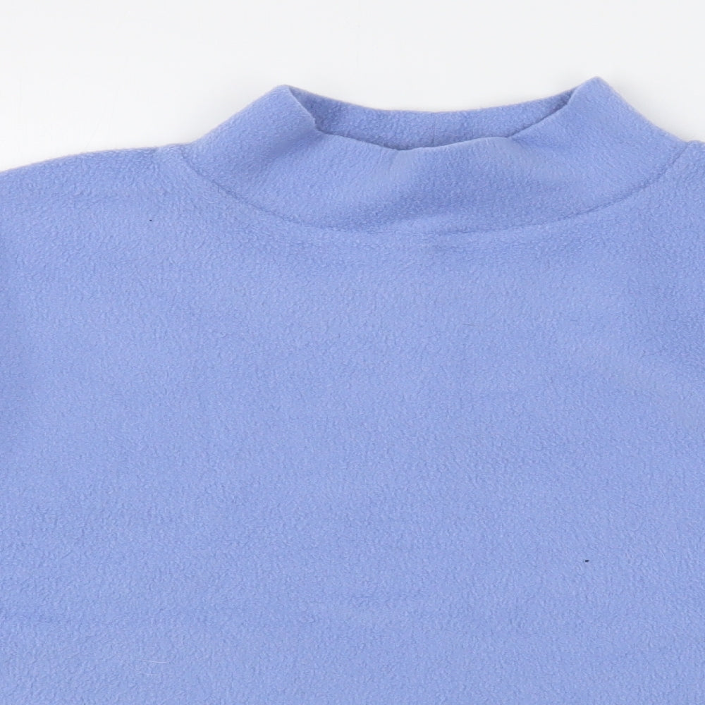 New Look Womens Blue High Neck  Polyester Pullover Jumper Size L