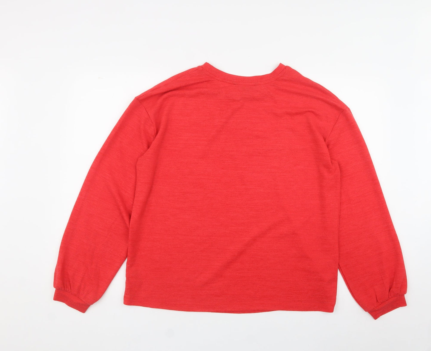 Dunnes Stores Womens Red  Polyester Pullover Sweatshirt Size M