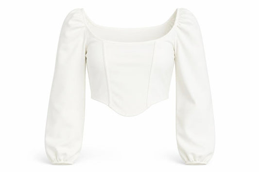 PRETTYLITTLETHING Womens White  Polyester Basic Tank Size 8 Square Neck