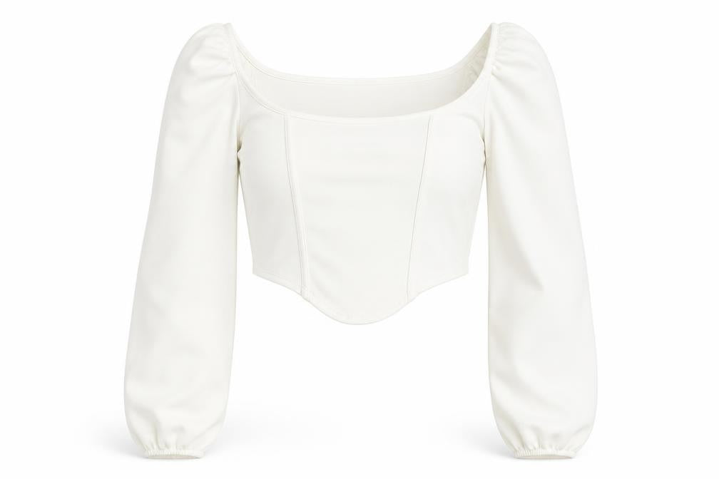 PRETTYLITTLETHING Womens White  Polyester Basic Tank Size 8 Square Neck