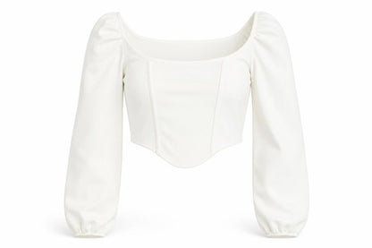 PRETTYLITTLETHING Womens White  Polyester Basic Tank Size 8 Square Neck