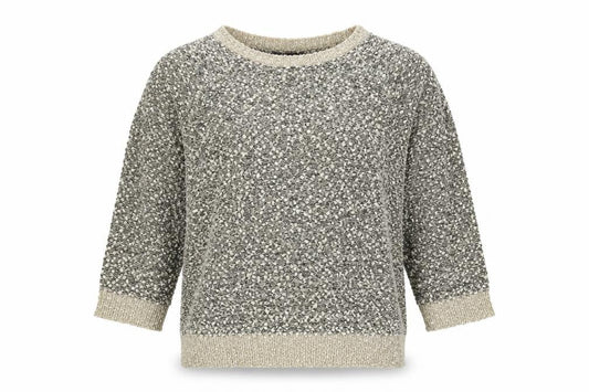 Bonmarché Womens Multicoloured Round Neck Polyester Pullover Jumper Size M