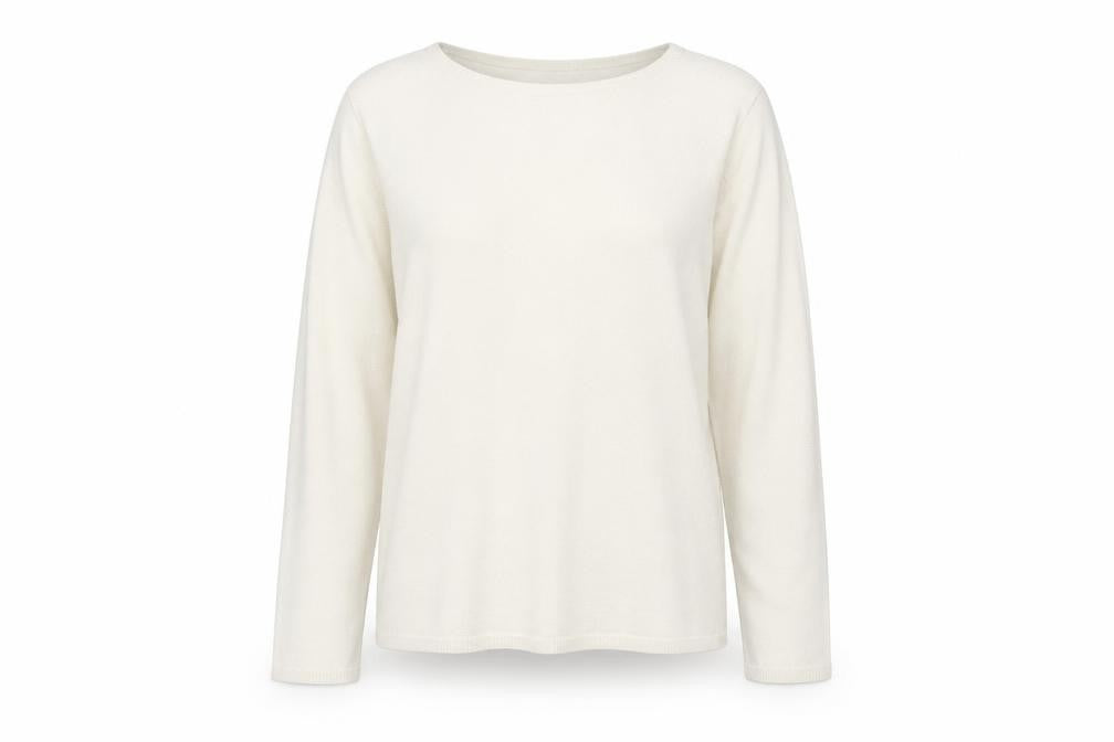 Matalan Womens Ivory Round Neck  Acrylic Pullover Jumper Size 22