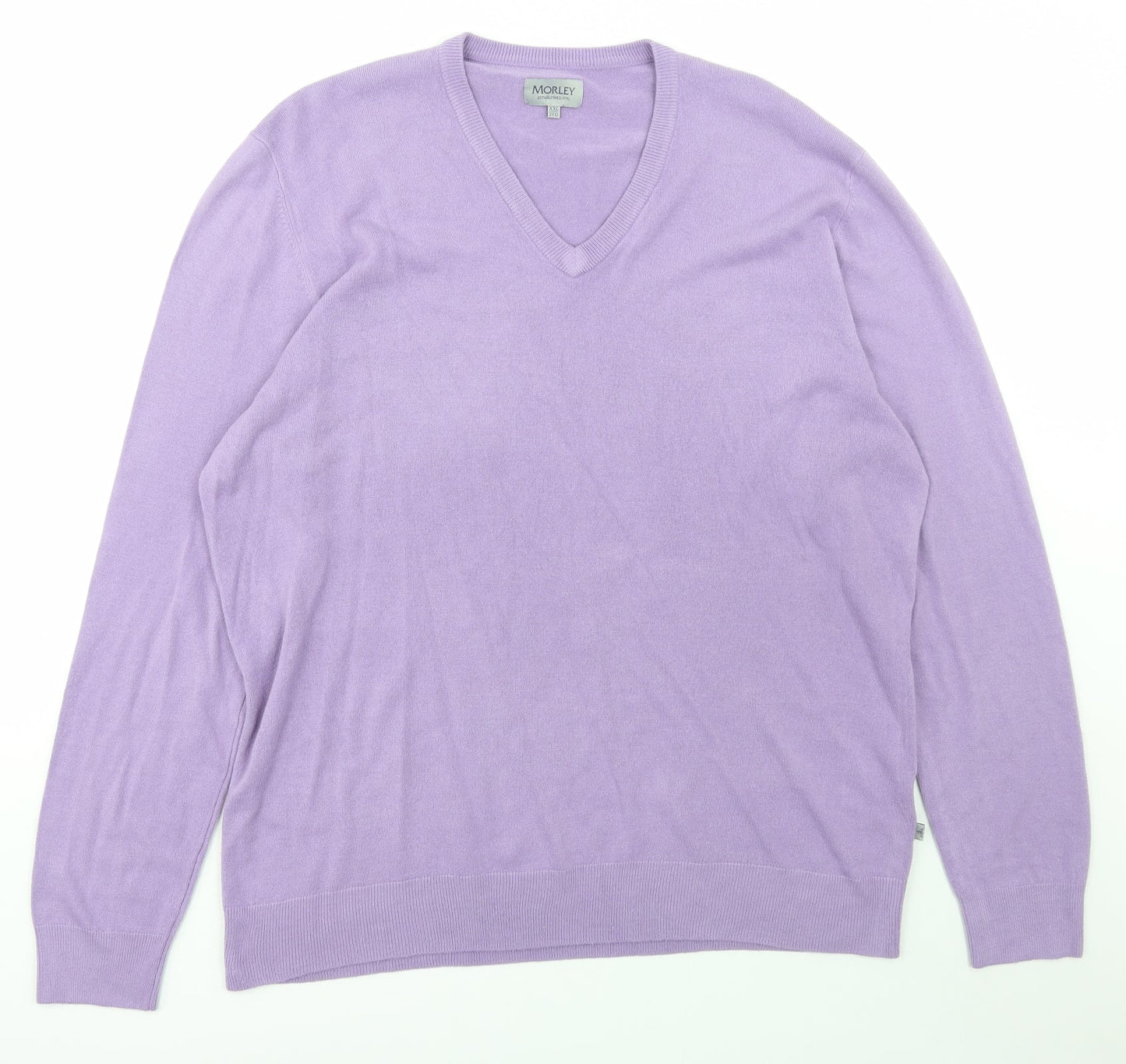 Morley Mens Pink  Acrylic Pullover Sweatshirt Size 2XL