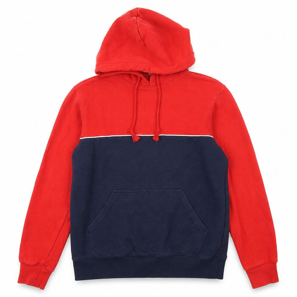 H&M Womens Red Striped Cotton Pullover Hoodie Size S  Pullover