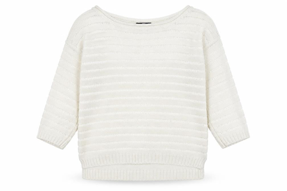 Jane Norman Womens Ivory Round Neck  Acrylic Pullover Jumper Size 10