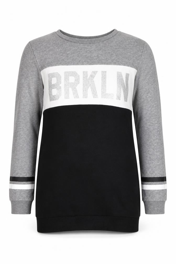 H&M Girls Grey  Cotton Pullover Sweatshirt Size 11-12 Years  Pullover - BRKLYN
