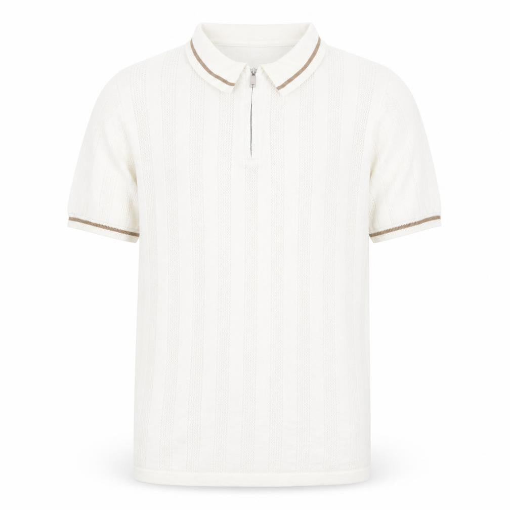 Burton Mens White Collared  Cotton Pullover Jumper Size M