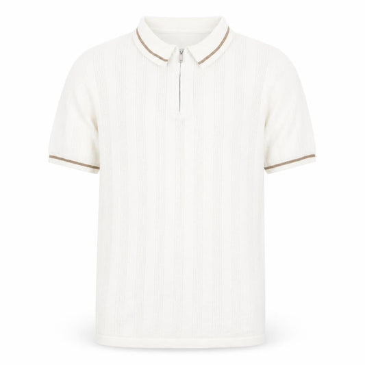 Burton Mens White Collared  Cotton Pullover Jumper Size M