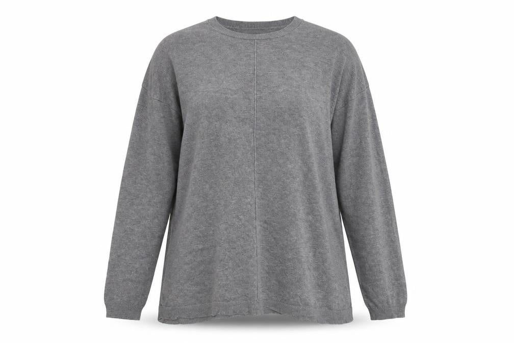 Atmosphere Womens Grey Round Neck  Viscose Pullover Jumper Size 12