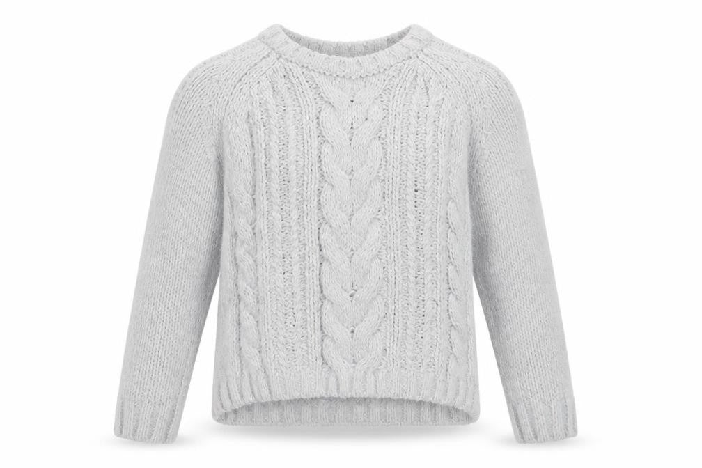 Primark Girls Grey Round Neck  Polyester Pullover Jumper Size 10-11 Years