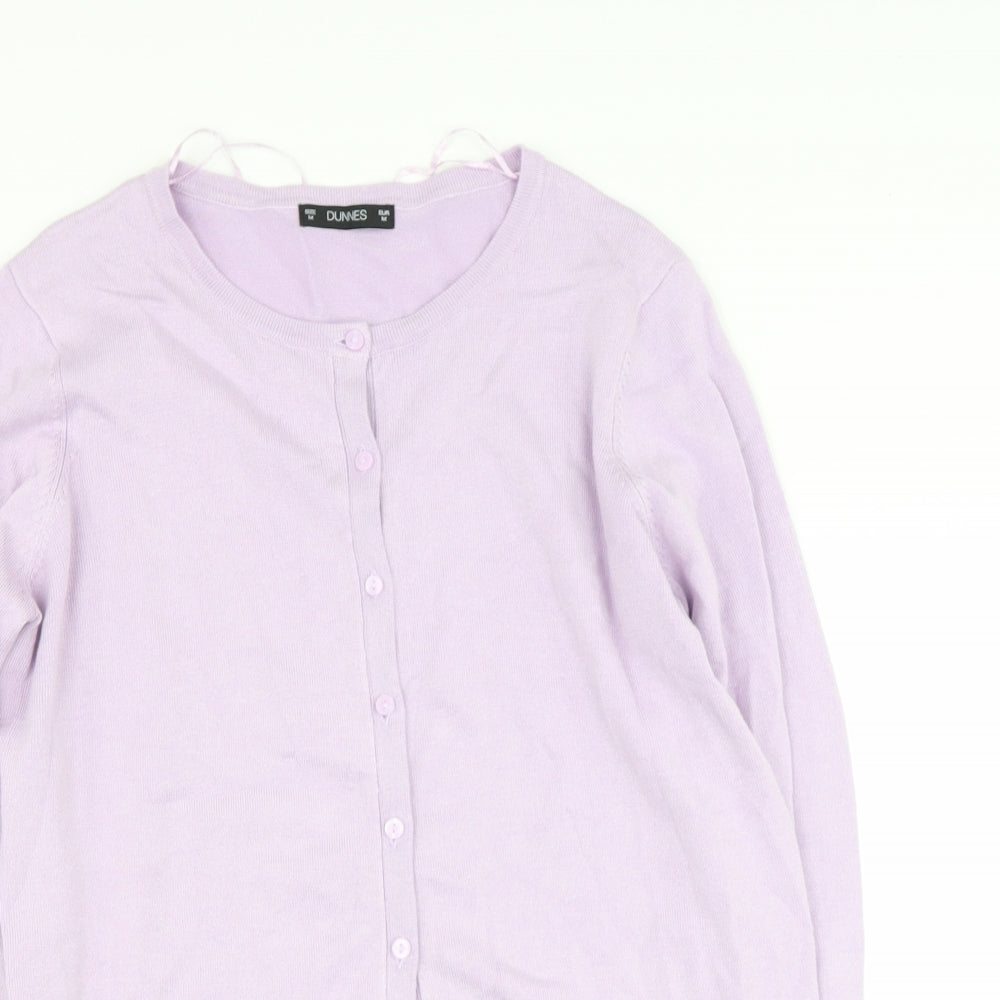 Dunnes Stores Womens Purple Round Neck  Viscose Cape Jumper Size M