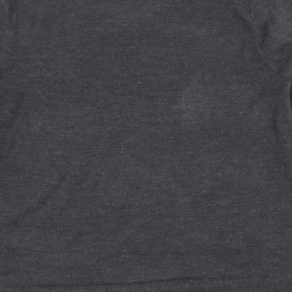 Easy  Mens Grey V-Neck  Acrylic Pullover Jumper Size XL