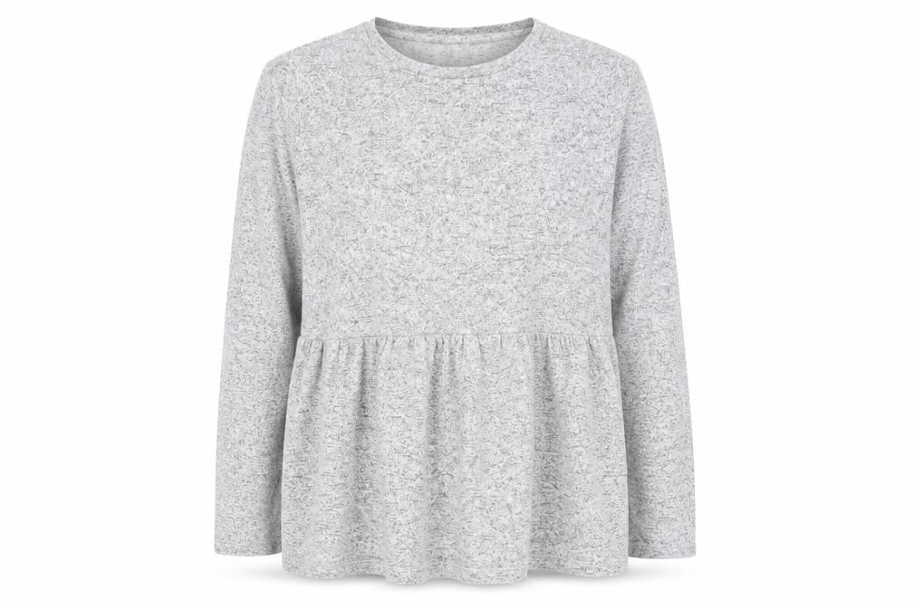 F&F Womens Grey Round Neck  Viscose Pullover Jumper Size 12