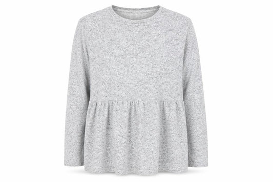 F&F Womens Grey Round Neck  Viscose Pullover Jumper Size 12