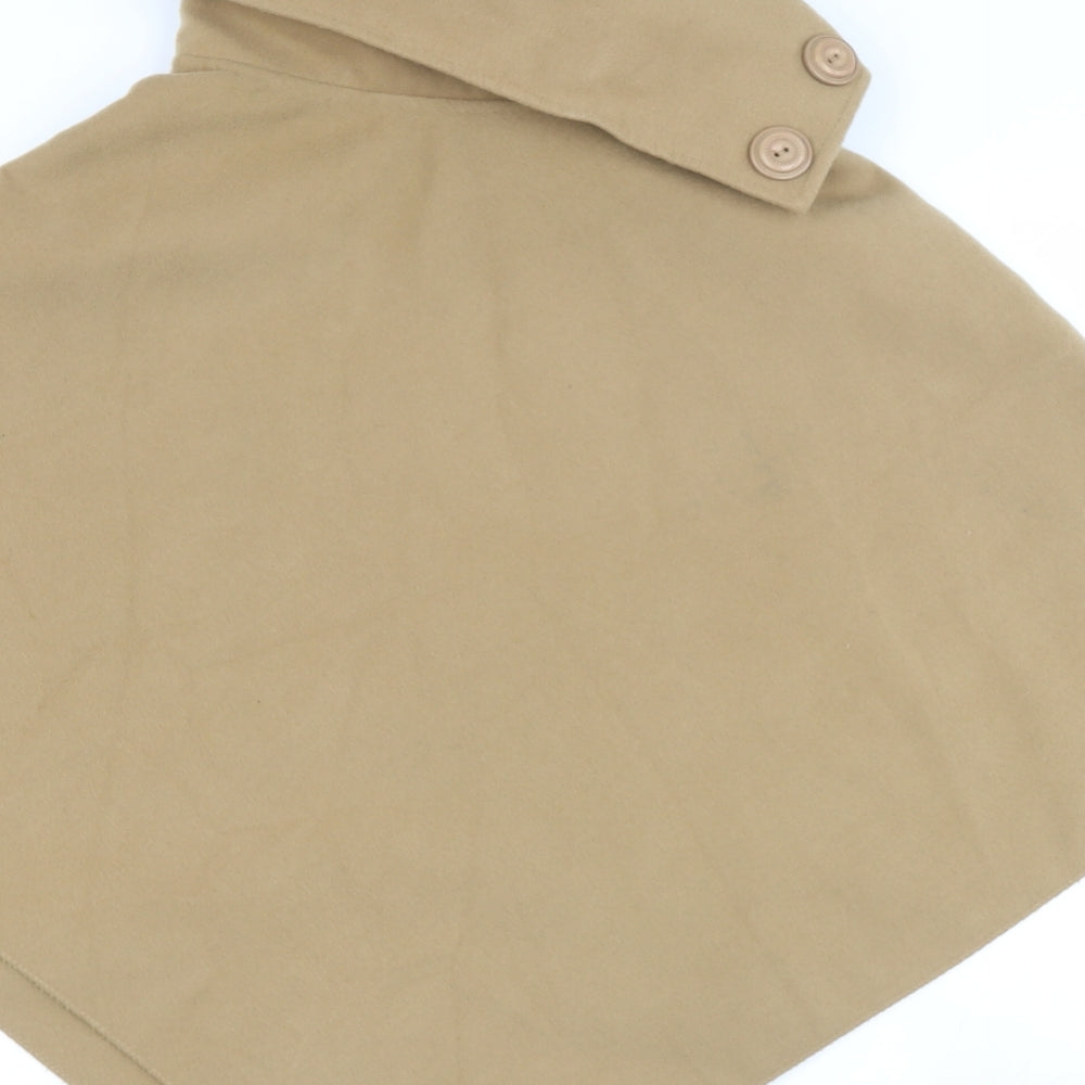 IZABEL Womens Beige Collared  Polyester Cardigan Jumper Size 8