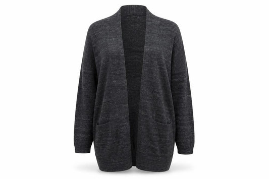 Atmosphere Womens Grey V-Neck  Cotton Cardigan Jumper Size 10