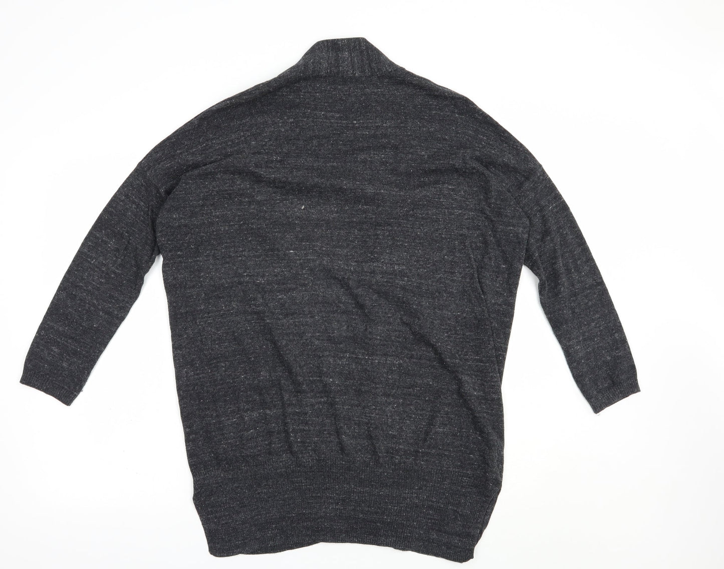 Atmosphere Womens Grey V-Neck  Cotton Cardigan Jumper Size 10