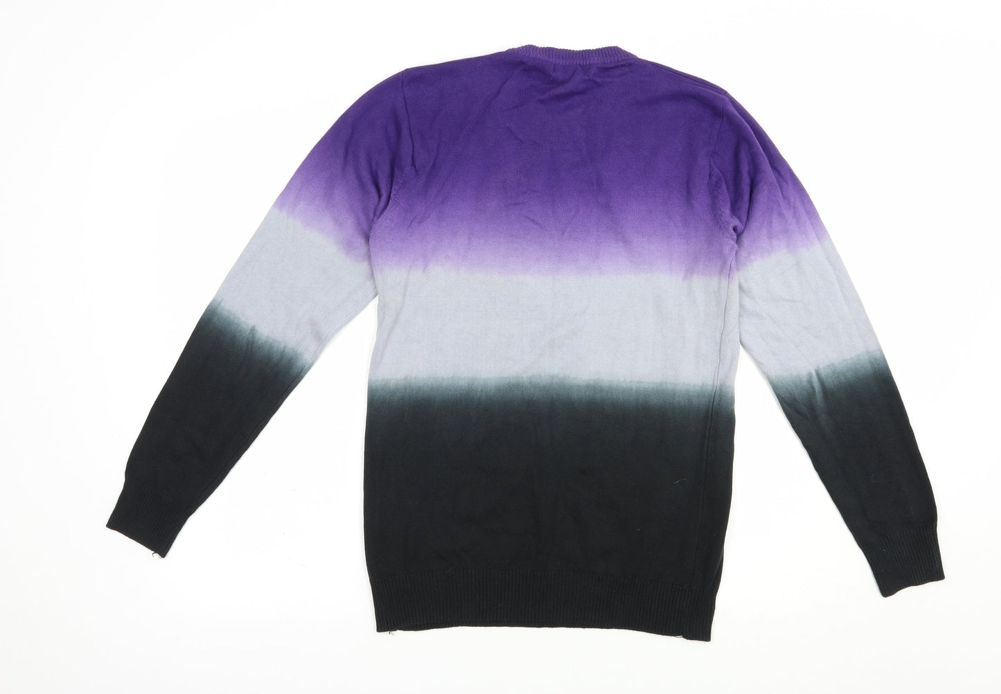 Selection Womens Multicoloured Crew Neck  Cotton Pullover Jumper Size L   - Batik