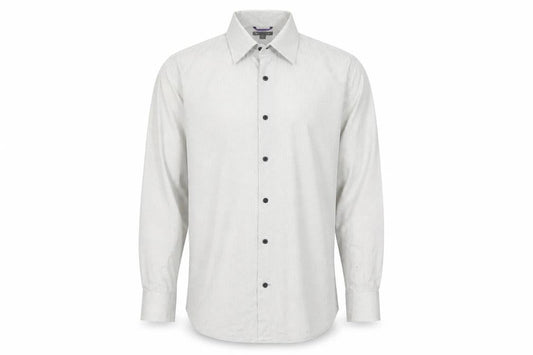 Gap  Mens Grey Geometric Cotton  Button-Up Size L Collared Button