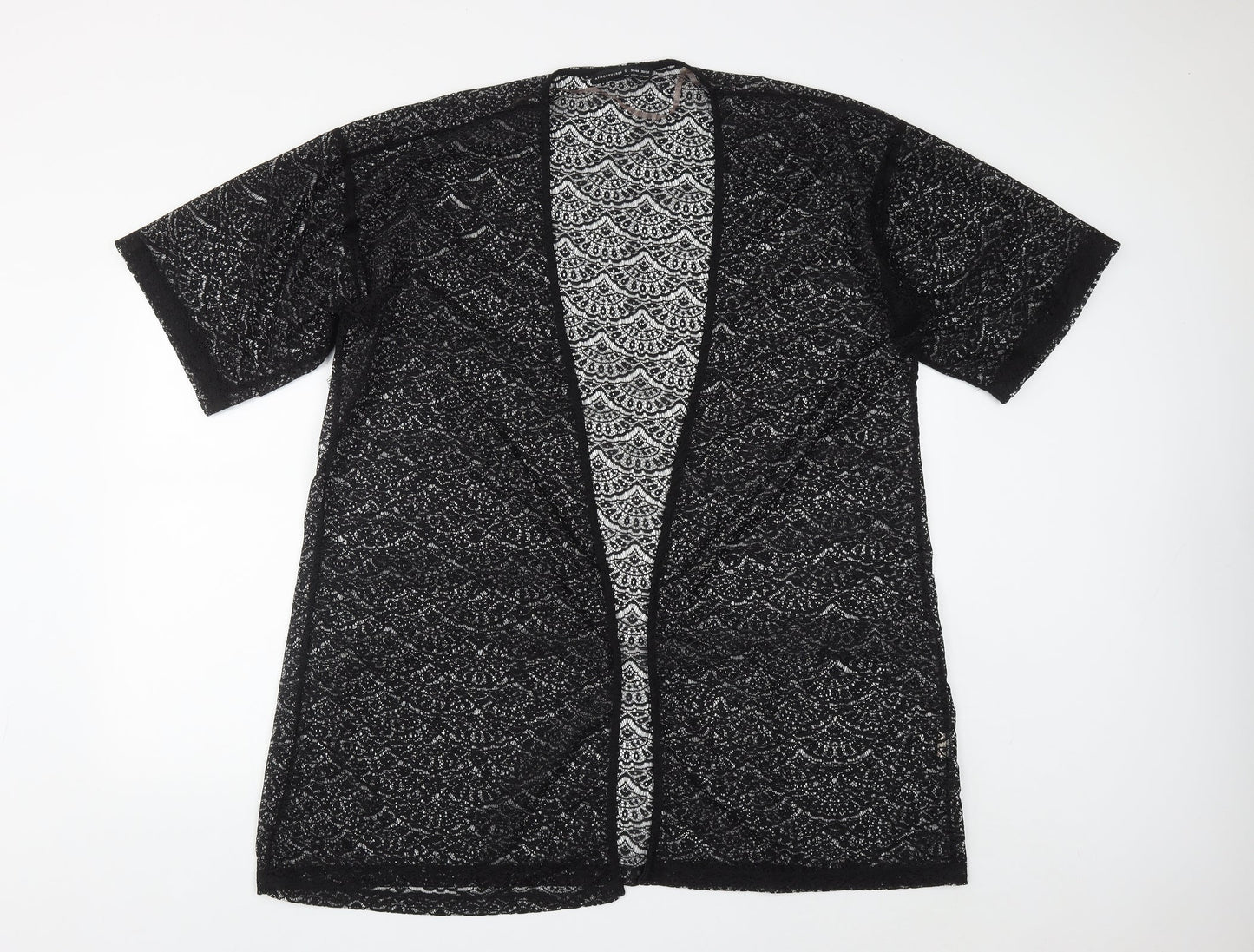 Atmosphere Womens Black V-Neck  Polyester Shrug Jumper Size S
