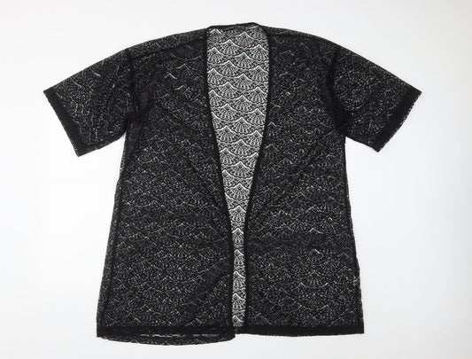 Atmosphere Womens Black V-Neck  Polyester Shrug Jumper Size S