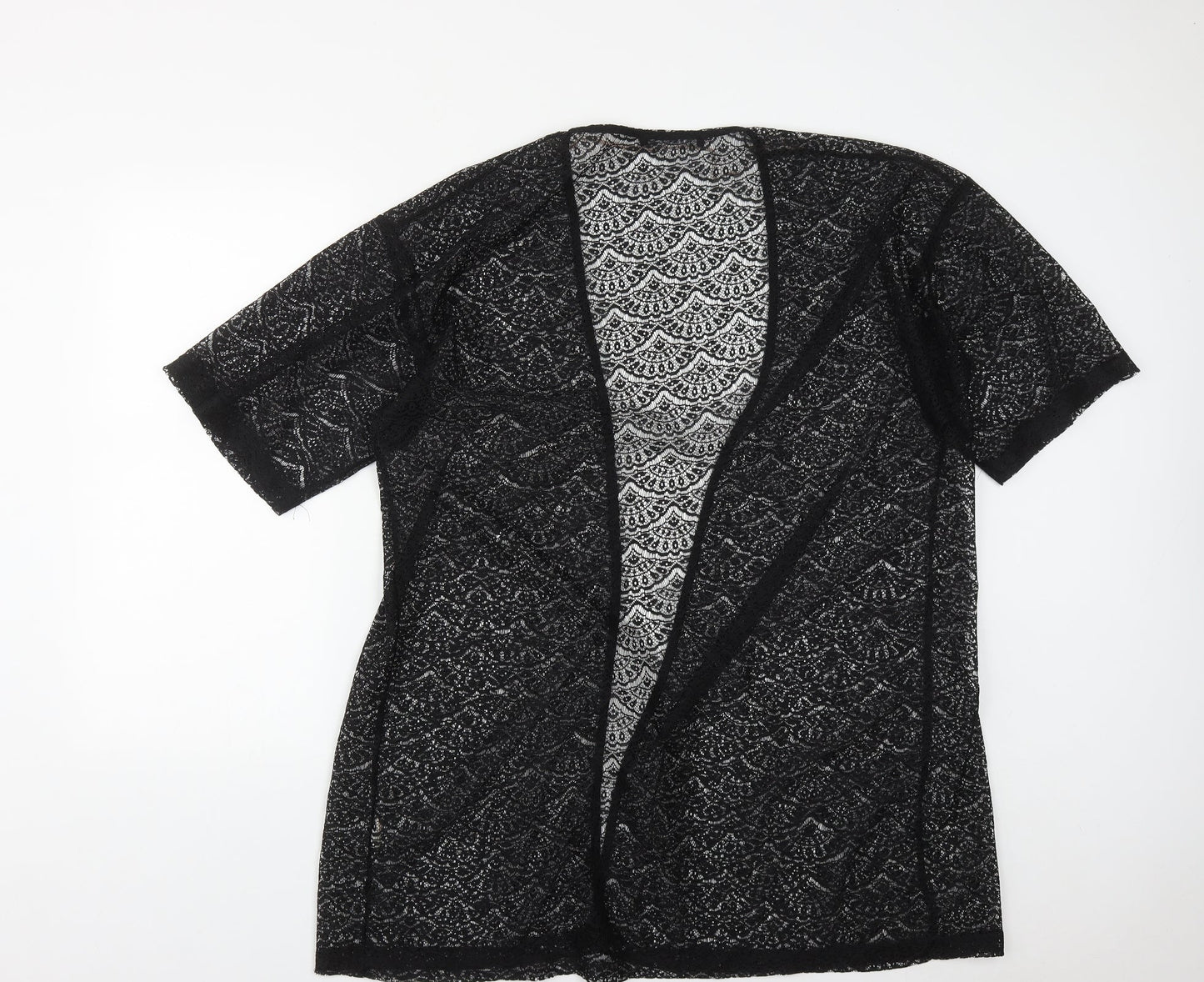 Atmosphere Womens Black V-Neck  Polyester Shrug Jumper Size S