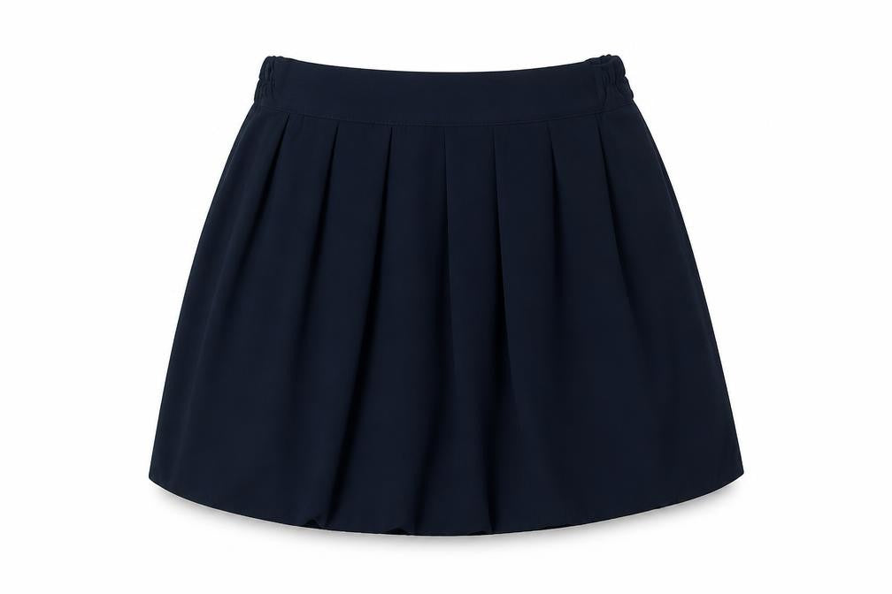 Preworn Girls Blue  Polyester A-Line Skirt Size S  Regular Zip