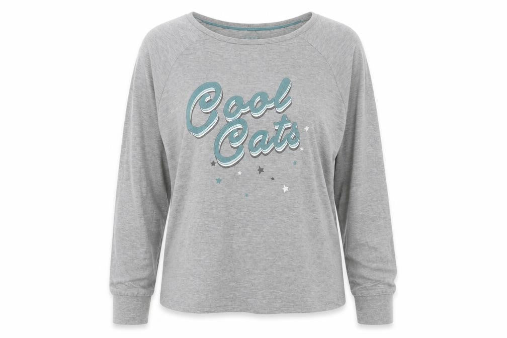 Marks & Spencer Womens Grey  Polyester Pullover Sweatshirt Size M   - Cool Cat