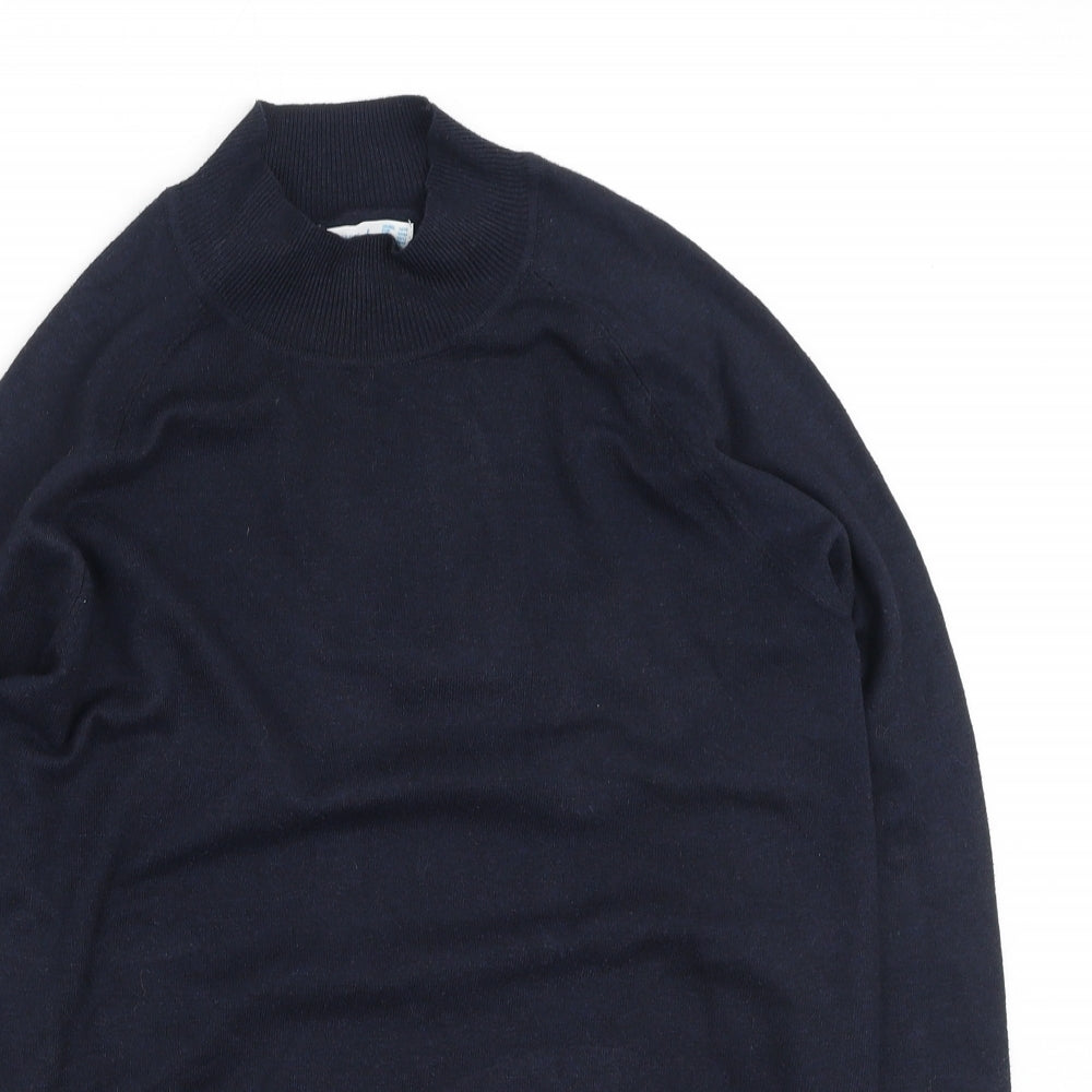 Primark Womens Blue Round Neck  Polyester Pullover Jumper Size L