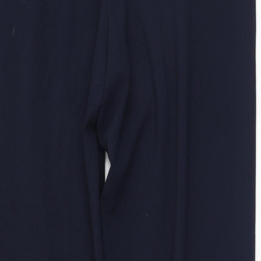 Preworn Womens Blue  Polyester Trousers  Size 12 L29 in Regular