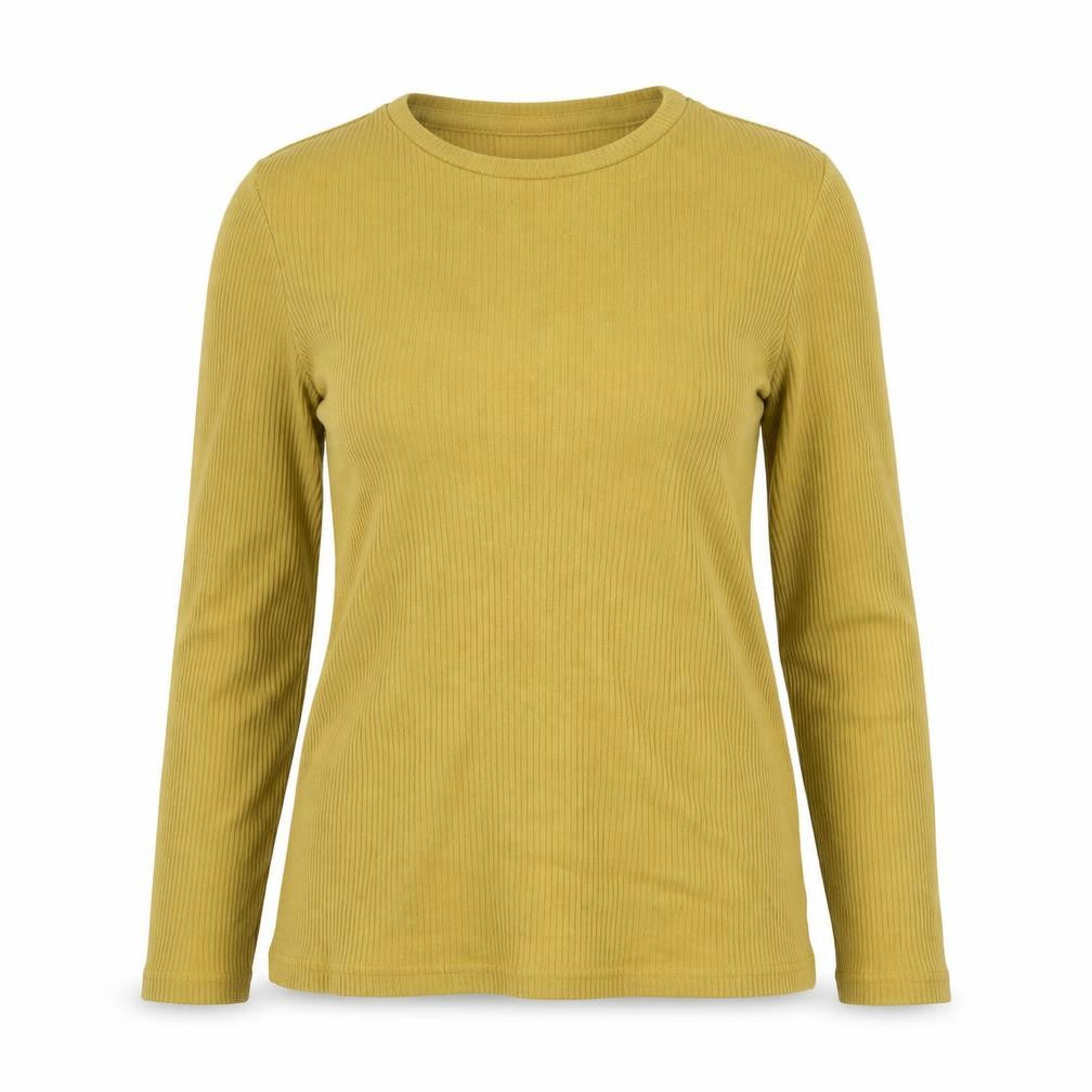 Cotswold Womens Yellow Round Neck  Viscose Pullover Jumper Size S