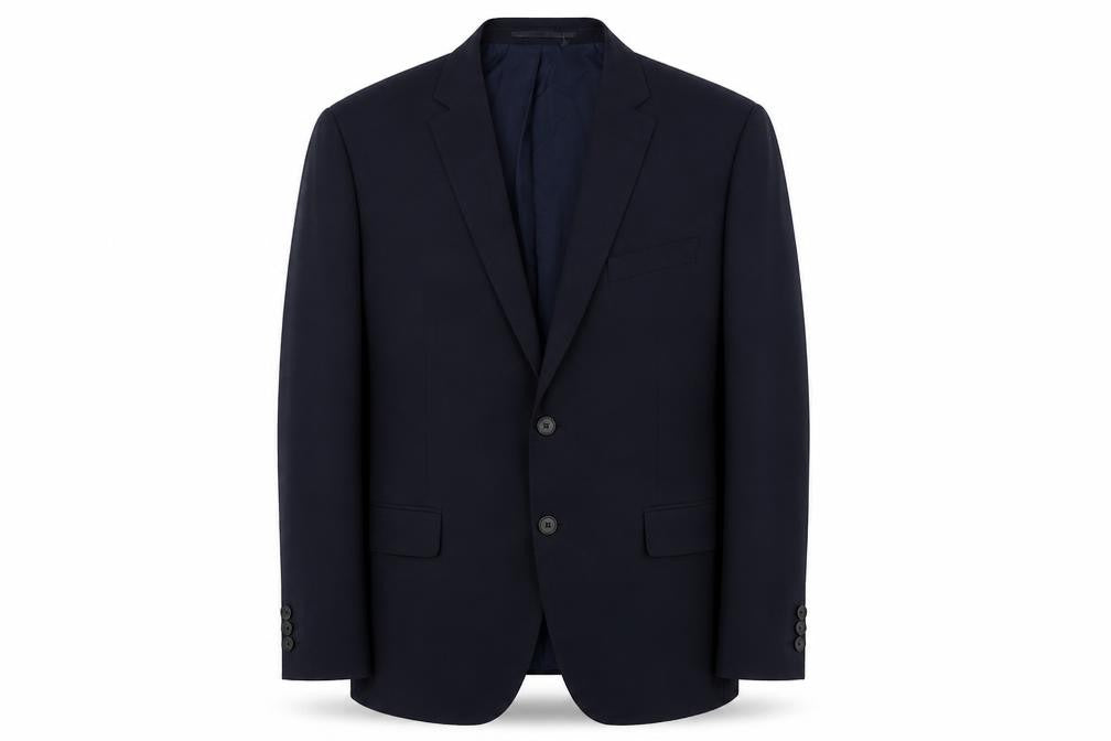 Racing Green Mens Blue  Polyester Jacket Suit Jacket Size 44