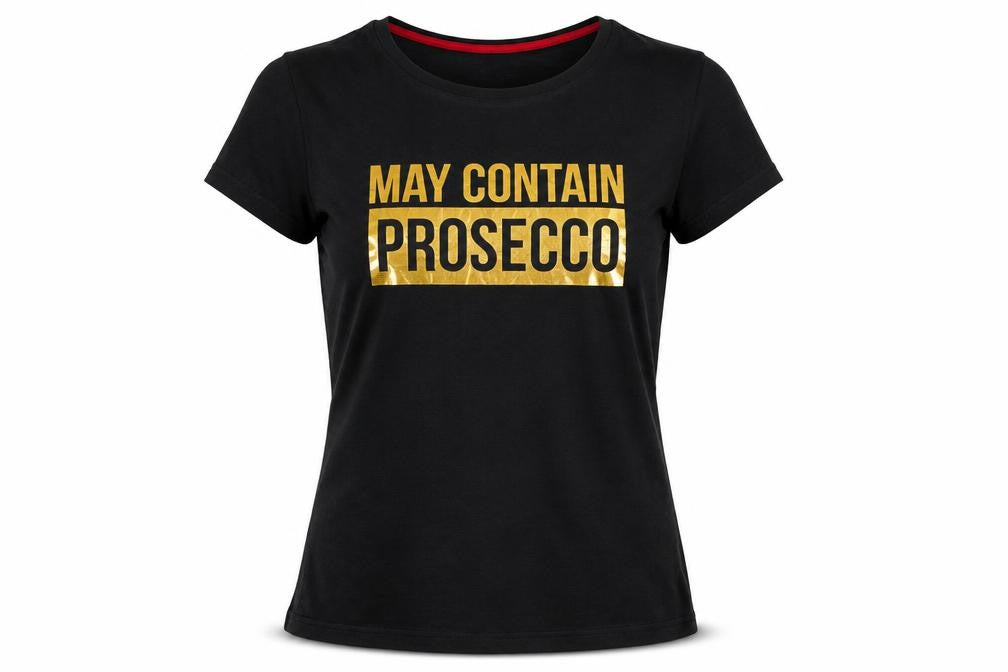 Pep & co  Womens Black  Cotton Basic T-Shirt Size 10 Crew Neck - Prosecco
