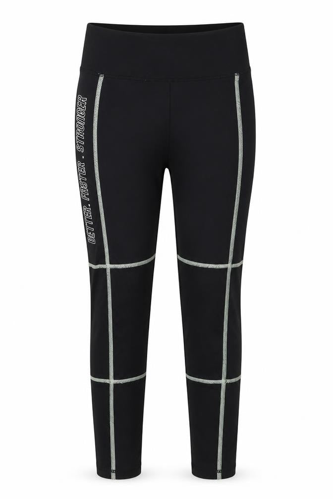 Dunnes Girls Black  Polyester Carrot Trousers Size 8-9 Years  Regular  - Better Faster Stronger