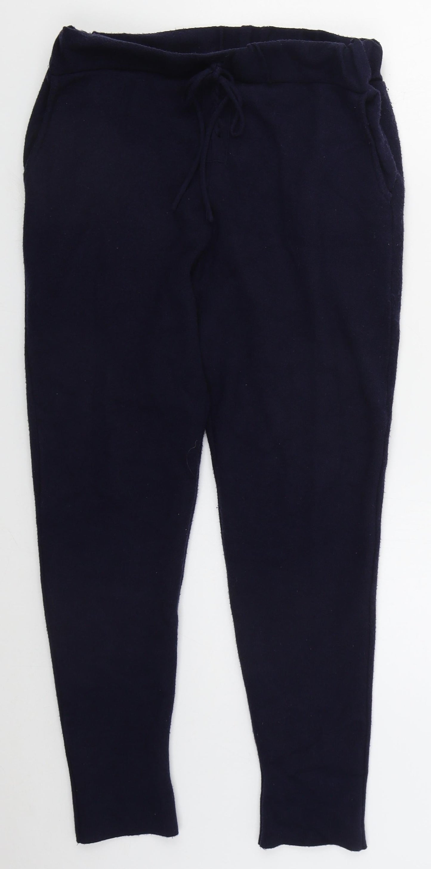 Zara Womens Blue  Viscose Sweatpants Trousers Size M L27 in Regular Drawstring