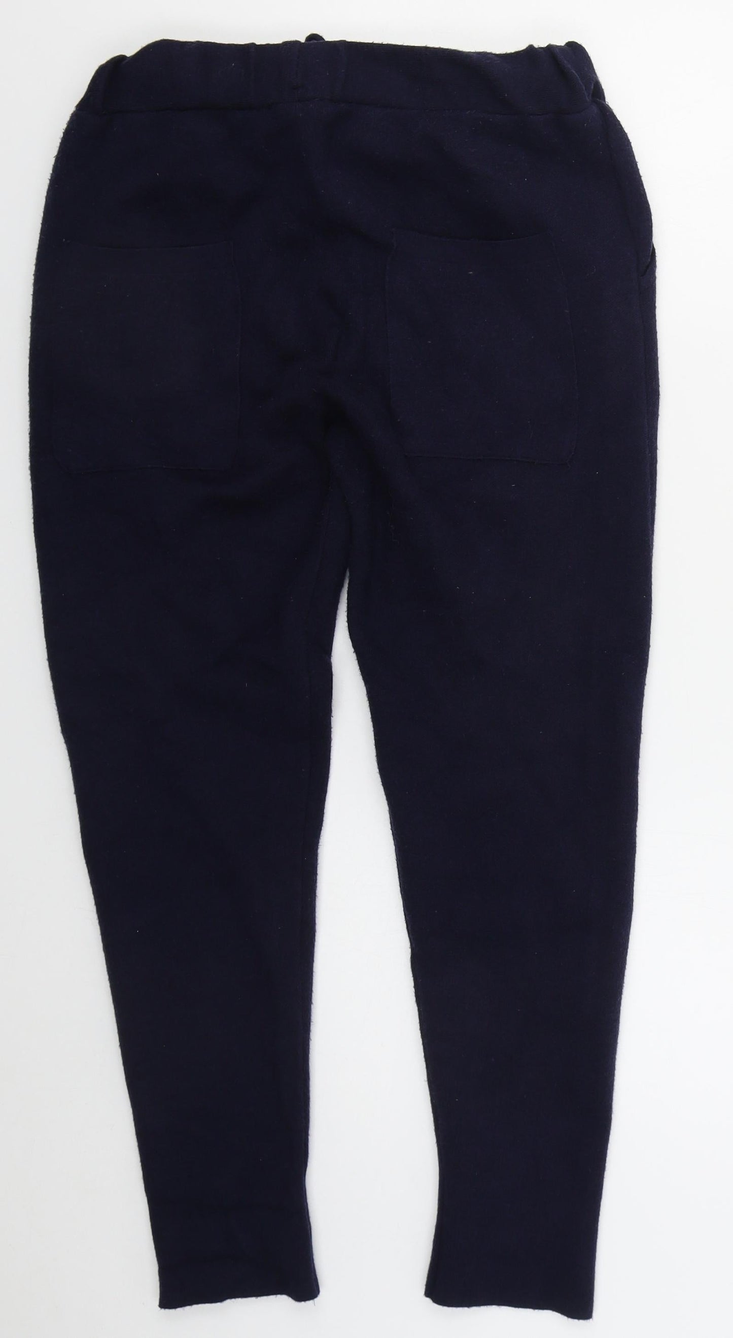 Zara Womens Blue  Viscose Sweatpants Trousers Size M L27 in Regular Drawstring