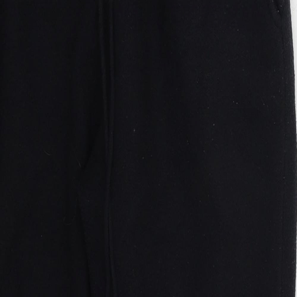 Zara Womens Black  Viscose Sweatpants Trousers Size M L23 in Regular Drawstring