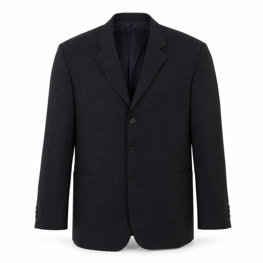 Label Mens Grey  Wool Jacket Suit Jacket Size 46