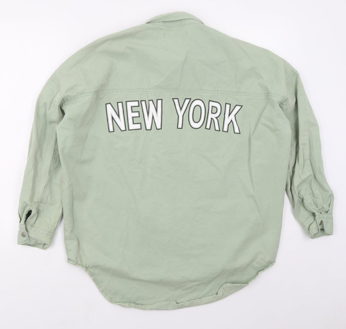 Missguided Womens Green   Jacket  Size 6  Button - New York