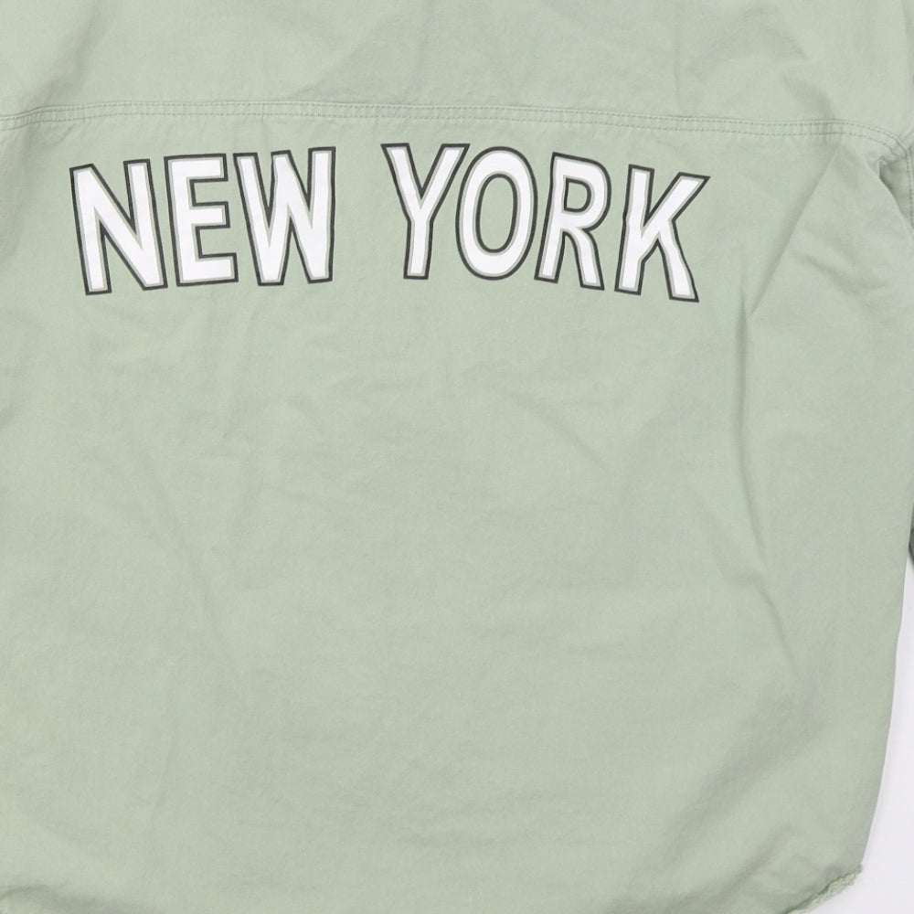 Missguided Womens Green   Jacket  Size 6  Button - New York