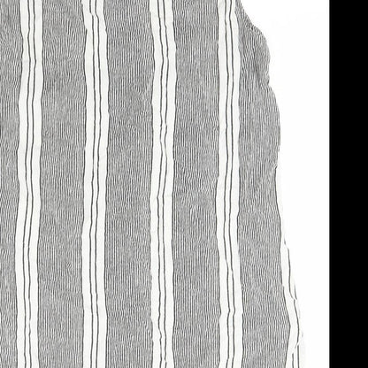 Atmosphere Womens Black Striped Viscose Basic Button-Up Size 16 Roll Neck