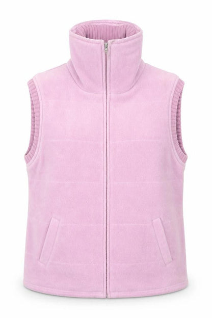 Next Womens Pink High Neck  Polyester Full Zip Jumper Size 14