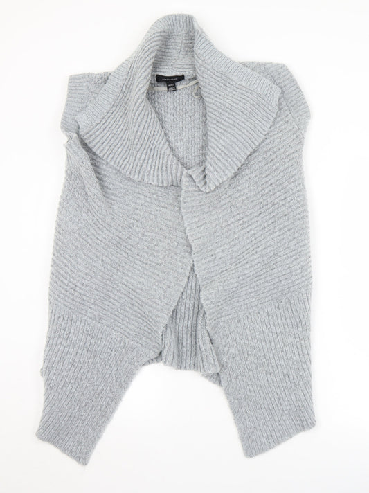 Atmosphere Womens Grey Collared  Acrylic Cardigan Jumper Size 6   - 6/8
