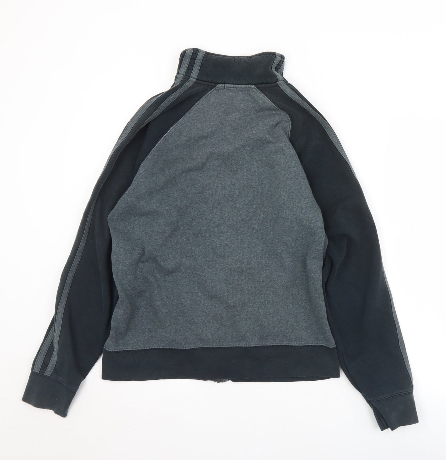George Mens Grey  Cotton Full Zip Sweatshirt Size S