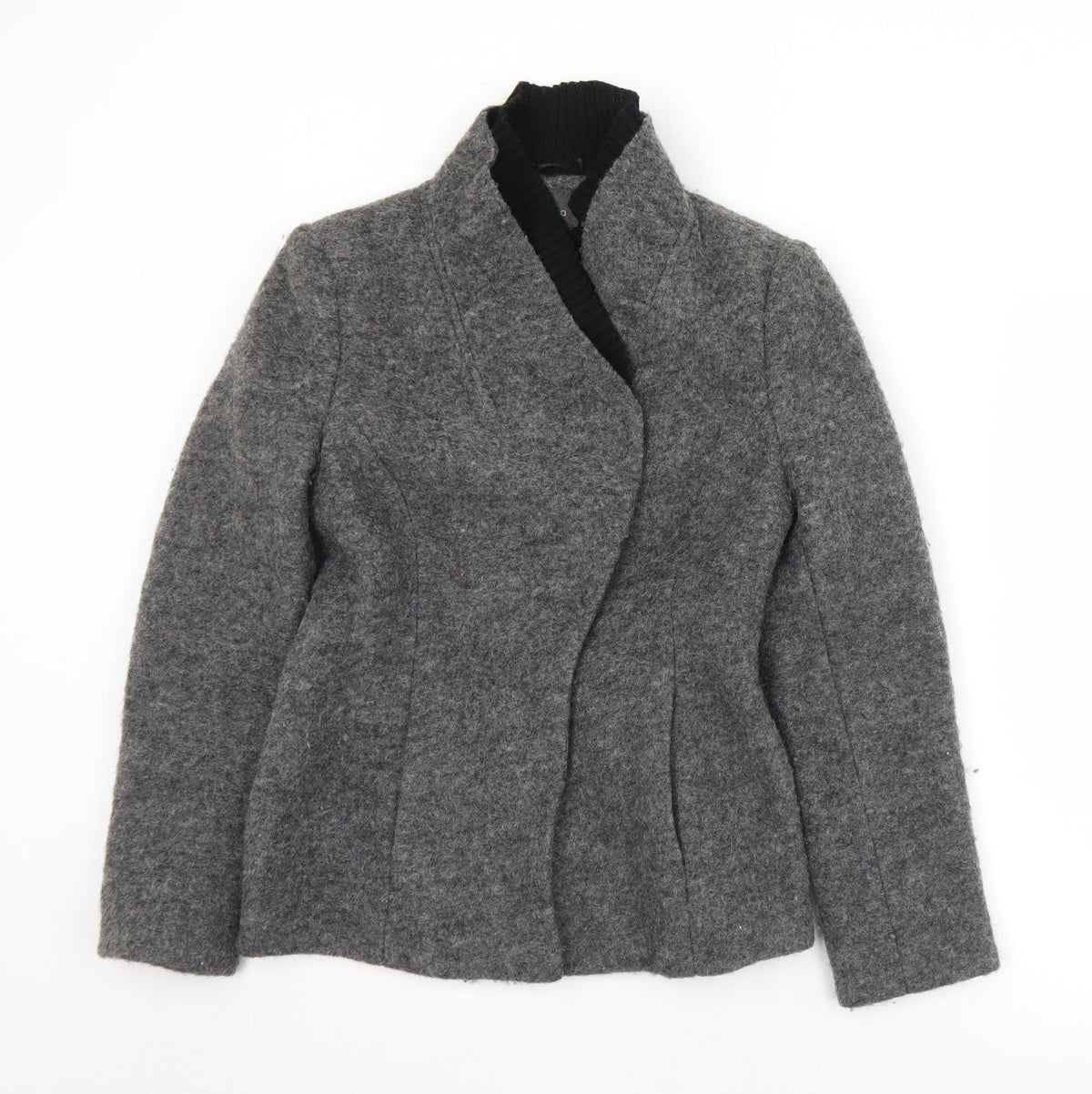 Marks & Spencer Womens Grey   Jacket  Size 8  Snap
